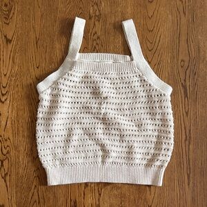 Universal Thread Ivory Knit Sleeveless Top
